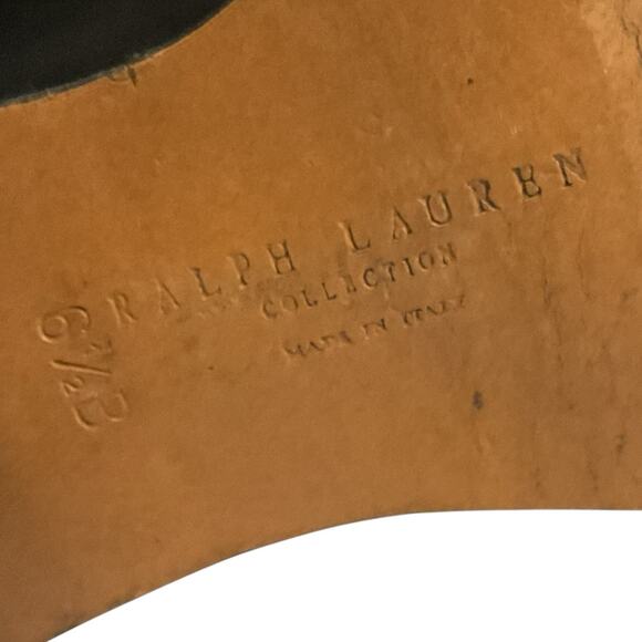 RALPH LAUREN COLLECTION Purple Label Black Leather Over the Knee Boots 6.5 Italy - Picture 3 of 16